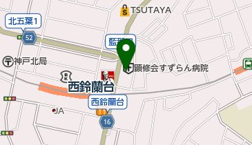 顕修会すずらん病院の地図画像