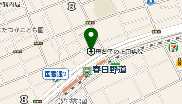 母と子の上田病院の地図画像