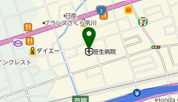 笹生病院の地図画像