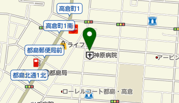 神原病院の地図画像