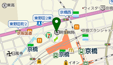 明生病院の地図画像