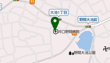 井口野間病院の地図画像