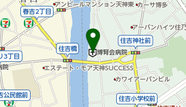 博腎会病院の地図画像