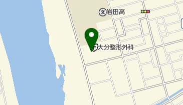 大分整形外科病院の地図画像