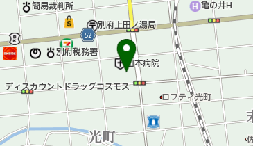 山本病院の地図画像