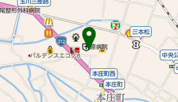 原病院の地図画像