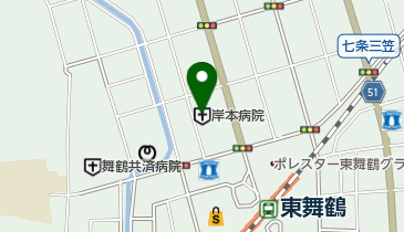 岸本病院の地図画像