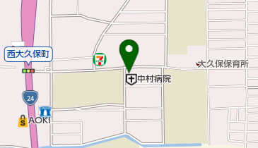 中村病院の地図画像