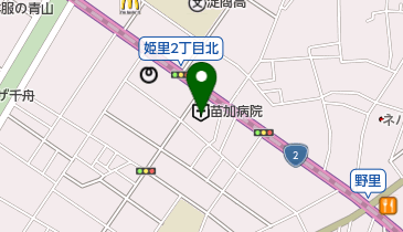 苗加病院の地図画像