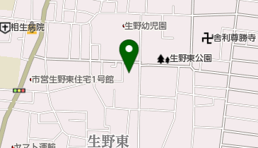 朝日生野病院の地図画像