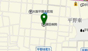 高遼会病院の地図画像