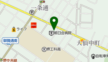 朝日会病院の地図画像
