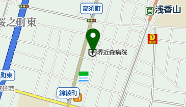 堺近森病院の地図画像