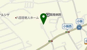 阪南病院の地図画像