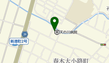 天の川病院の地図画像