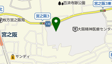 大阪精神医療センターの地図画像