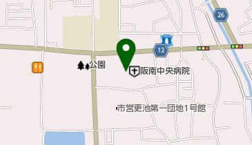 阪南中央病院の地図画像