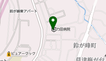 力田病院の地図画像