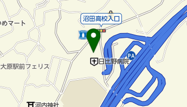 日比野病院の地図画像