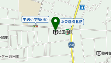 桧田病院の地図画像