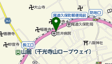 笠井病院の地図画像