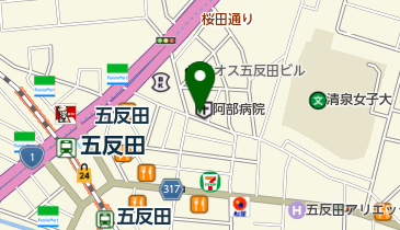 阿部病院の地図画像