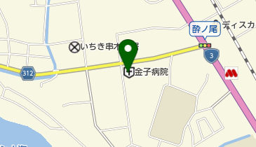 金子病院の地図画像