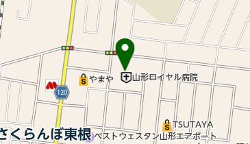 山形ロイヤル病院の地図画像