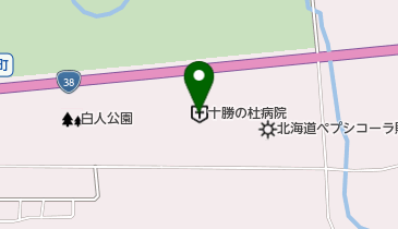 十勝の杜病院の地図画像