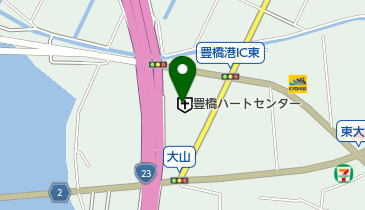 豊橋ハートセンターの地図画像