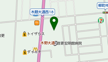 音更宏明館病院の地図画像