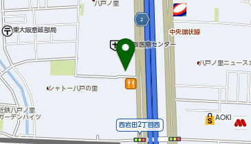 大阪府立中河内救命救急センターの地図画像