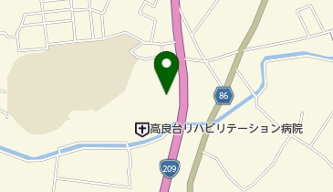 高良台リハビリテーション病院の地図画像