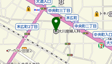 大川産婦人科病院の地図画像