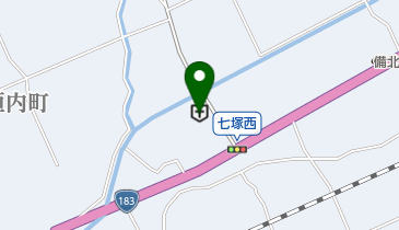 備北ななつか病院の地図画像