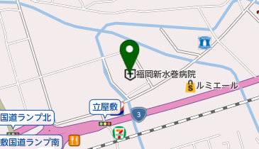 福岡新水巻病院の地図画像