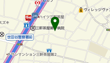 東都三軒茶屋リハビリテーション病院の地図画像