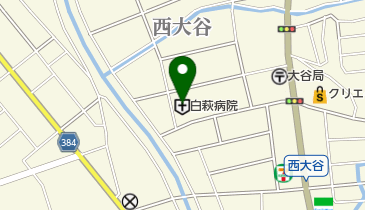 白萩病院の地図画像