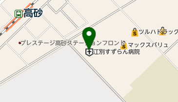 江別すずらん病院の地図画像
