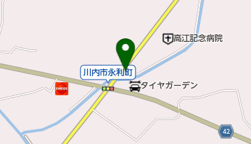 高江記念病院の地図画像