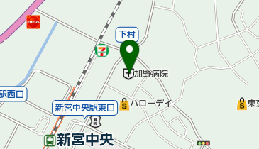 加野病院の地図画像