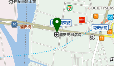 浦安高柳病院の地図画像