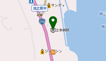 辻本病院の地図画像