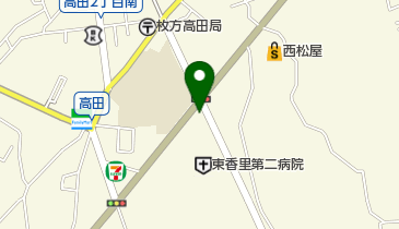 東香里第二病院の地図画像