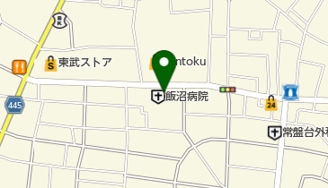 飯沼病院の地図画像