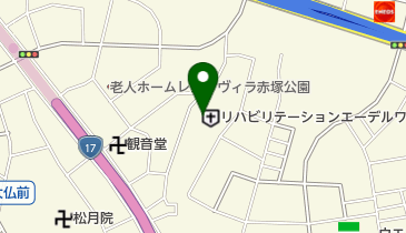 リハビリテーション エーデルワイス病院の地図画像