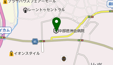 中部徳洲会病院の地図画像