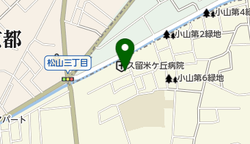 久留米ヶ丘病院の地図画像