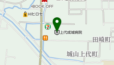 上代成城病院の地図画像