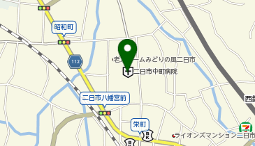 二日市那珂川病院の地図画像